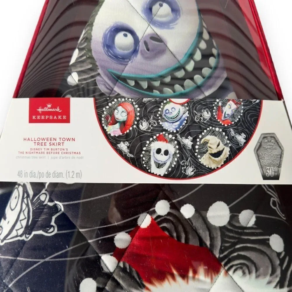Hallmark Keepsake 2023‎ Halloween Town Tree Skirt Multicolor 48